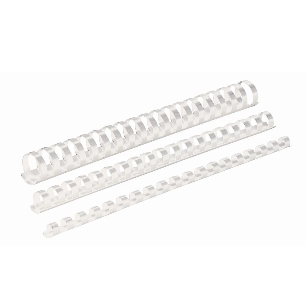 Spirál műanyag, 16mm, 101-120lap, 100 db/doboz, Fellowes® fehér