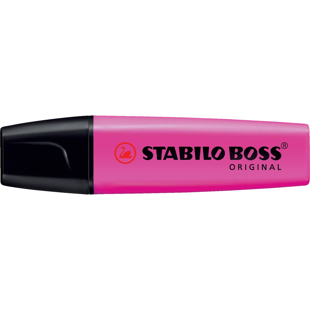 Szövegkiemelő 2-5mm, vágott hegyű, STABILO Boss original pink
